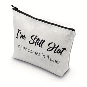 Still hot cosmetic pouch